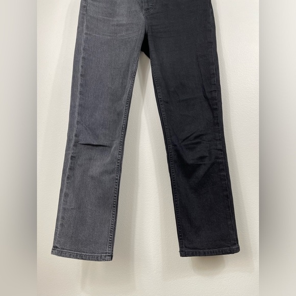 PAIGE Hoxton Straight Ankle Half & Half Sz 26" In Storm Black/ Pebble - Picture 4 of 16